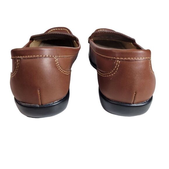 Thom McAn Gavyn Brown Leather Women's Loafers (Size 5.5W) - Picture 4 of 10